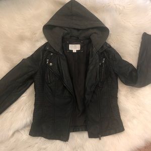 🚫 SOLD Leather bomber jacket